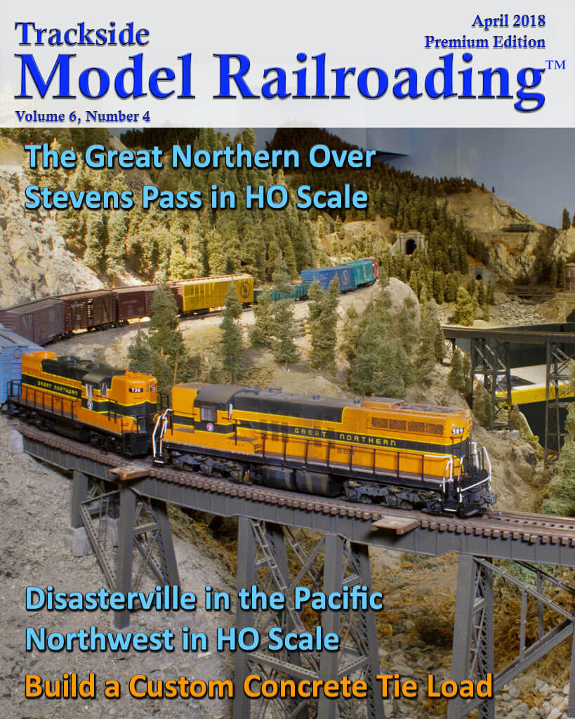 Trackside Model Railroading Digital Magazine April 2018 Cover