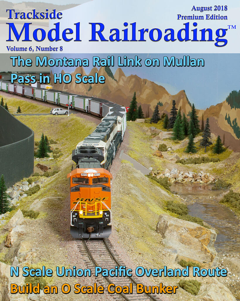 Trackside Model Railroading Digital Magazine August 2018 Cover