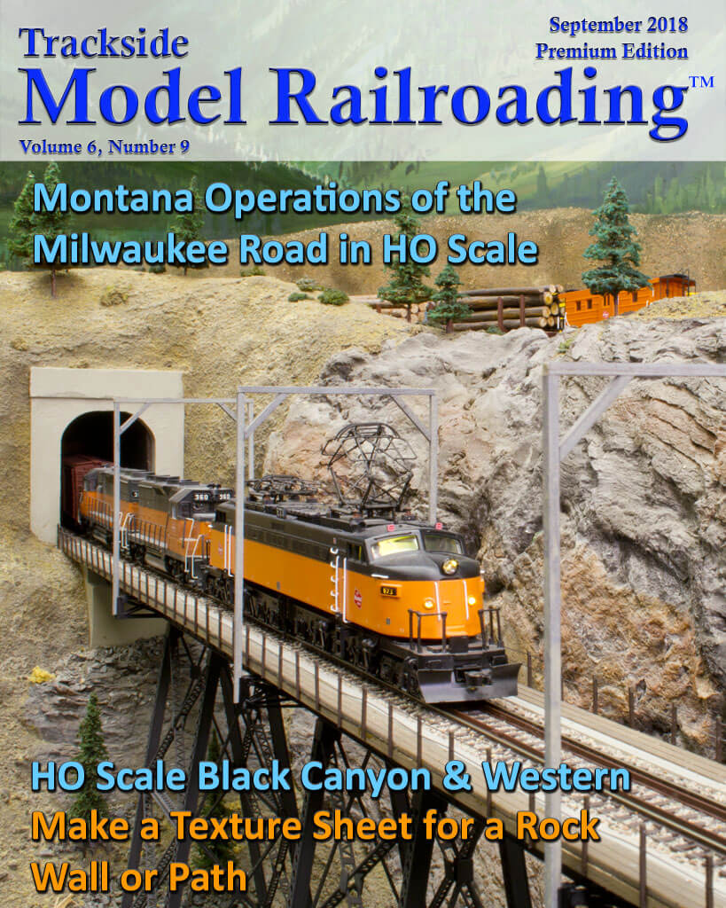 Trackside Model Railroading Digital Magazine September 2018 Cover