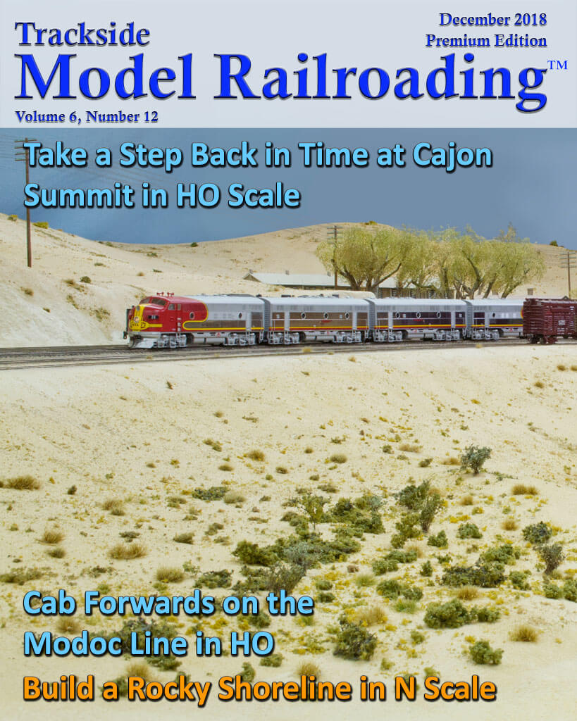 Trackside Model Railroading Digital Magazine December 2018 Cover