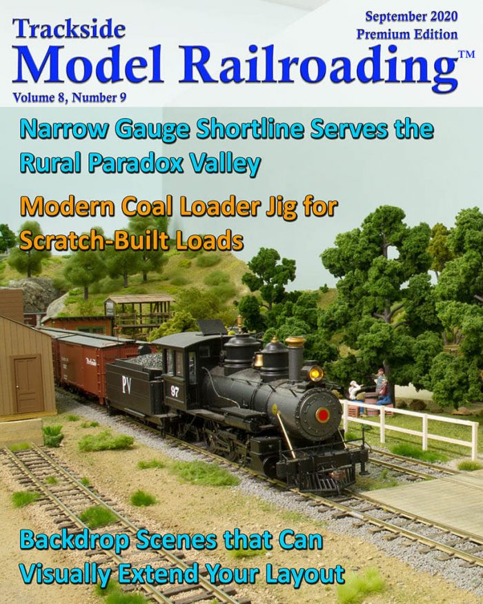 September 2020 Narrow Gauge Shortline Serves the Rural Paradox Valley in On30 and Backdrop Scenes that Can Visually Extend Your Layout