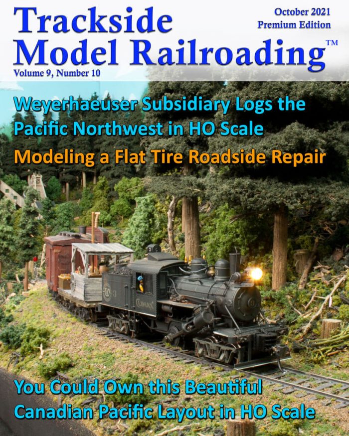 October 2021 Carl Brainerd's Clear Lake Timber Company and Gerry Yurkoski's Flathead Valley Branch of the Canadian Pacific Railway, both in HO
