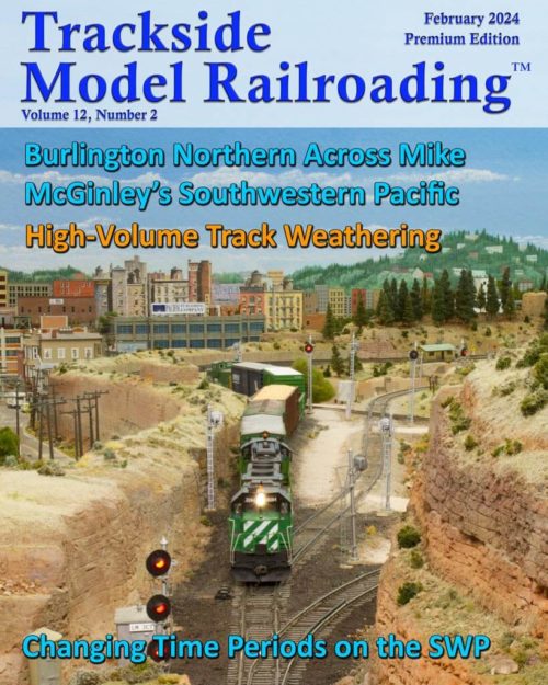 February 2024 Burlington Northern Across Mike McGinley's Southwestern Pacific in HO